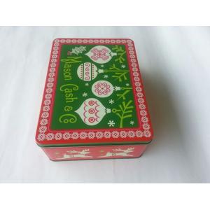 Butter Embossed Tin Cookie Containers,Spot Base Color On Body And Lid