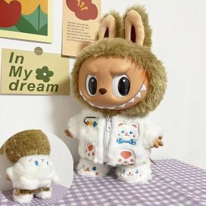 Buy cheap 2025 New Design 15cm doll cloth Sweater Toy Cloth Colorful Suit Set Labubu Cartoon Dress from wholesalers