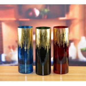 Buy cheap Handmade Thick Wall Solid Color Decorative Glass Vase from wholesalers