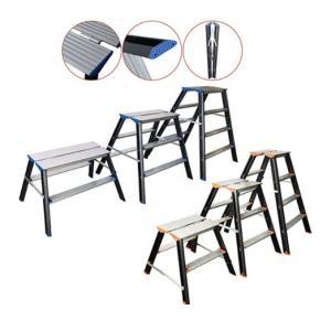 Buy cheap Portable Aluminum Folding Step Stool , 2x2 Aluminum Household Ladder from wholesalers
