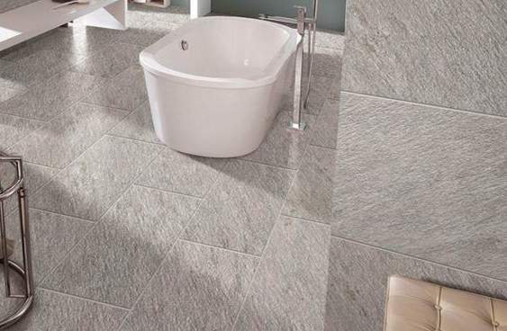 Quality Glazed Polished Porcelain Bathroom Tile Accurate Dimensions Easy Maintain for sale