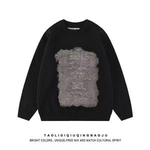 Buy cheap Pullover Closure Men s Sweaters made of Cashmere with Ribbed Hem Style Autumn/Winter Letter Graffiti Knitted Sweater from wholesalers