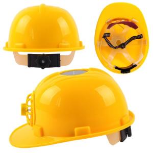 Buy cheap Industrial Safety Solar Powered Accessories Yellow & Red Solar Helmet With Fan from wholesalers