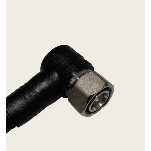 1/2 Feeder Cable Connector 4.3/10 L20 Mini Din Male Plug Right Angle Type
