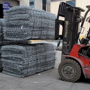 2*1*1m Easy Install Woven Gabion Mesh Box With 3.05mm thickness 80*100mm Mesh