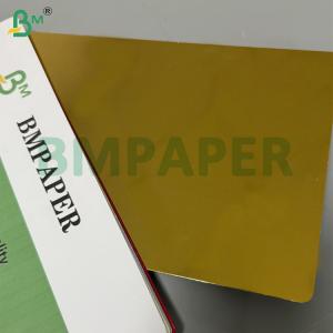 Buy cheap 200g 250g Metallic Cardboard Gold 1 Side With White Back 70 X 100cm from wholesalers