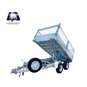 Corrosion Resistant Double Axle Dump Trailer Silver 10x6 Galvanised Trailer