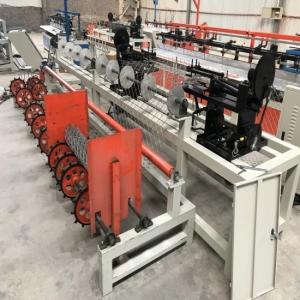 Fully automatic and efficient chain link fence weaving machine with a width of 3