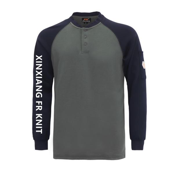 Quality Knitted Work Nfpa2112 Fire Resistant Welding Shirts for sale