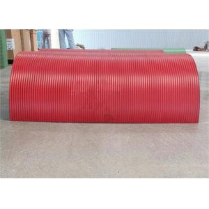 Custom Carbon Steel Half Cut Split Lebus Grooved Roll Or Drum For Oil Rig