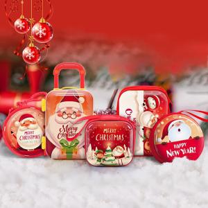 Buy cheap Mini Red Tinplate Christmas Coin Purse Christmas Tree Pendant from wholesalers