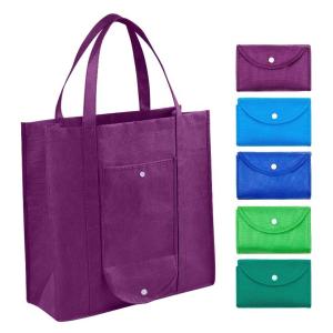 Buy cheap Eco Friendly 35X40X15cm CMYK 50pcs Foldable Non Woven Bag product