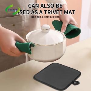 Buy cheap Customized Linen Sublimation Pot Holder With Rubber Back Heat Resistant Placemat 8 Inch from wholesalers