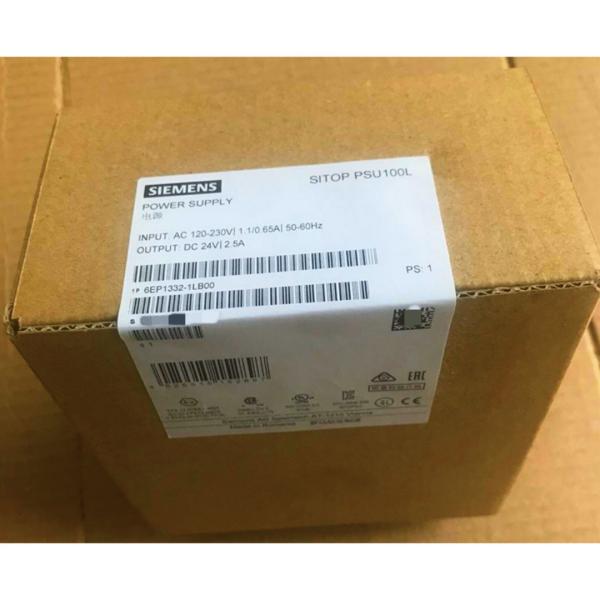 SIEMENS 6EP1332-1LB00 SITOP PSU100L 24 V/2.5 A STABILIZED POWER SUPPLY INPUT: