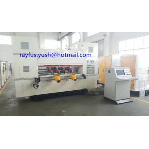 Thin Blade Slitter Scorer Corrugated Full Computer Control With Shredding Fan