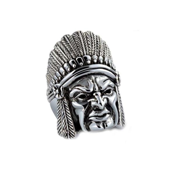 Quality Thail Sterling Silver Indian Vintage Style Men's Ring (R6030810) for sale