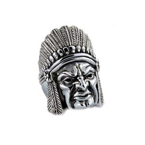 Buy cheap Thail Sterling Silver Indian Vintage Style Men's Ring (R6030810) from wholesalers