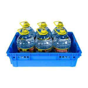 Buy cheap Supermarket Storage Mesh Turnover Box Eco-Friendly PP Plastic Crate Stackable with Logo from wholesalers