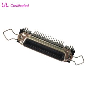 Buy cheap 2.16mm Pitch 36 pin Ribbon R/A PCB Dip Type Connetor with Spring Latch and Board lock from wholesalers