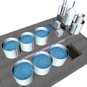 Buy cheap Temperature Controllable High Density Recirculated Aquaculture System RAS Farming System from wholesalers