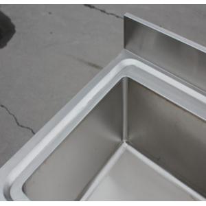 Buy cheap Brushed Stainless Steel Display Racks Undermount Single Bowl With Drainboard from wholesalers