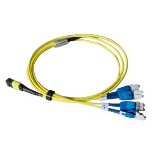 Buy cheap 8 Fiber MTP Trunk Cable with Uniboot 4 x LC and Low Insertion Loss ≤ 0.3dB MPO to LC Breakout Cable from wholesalers