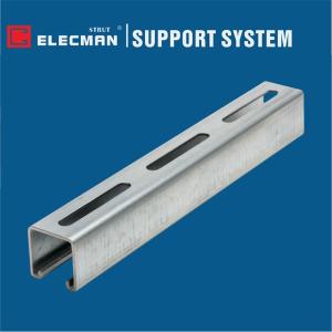 Buy cheap Long Slotted 41 X 41 Slotted Channel 41 X 21 Slotted U Channel Hot Dipped Galvanised from wholesalers