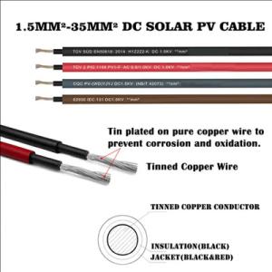 Buy cheap Roll Packaging Solar Direct Current Cable With Copper Conductor from wholesalers