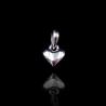 Buy cheap Stereoscopic Plain Silver Pendant Rhodium Plating With Heart Shape from wholesalers
