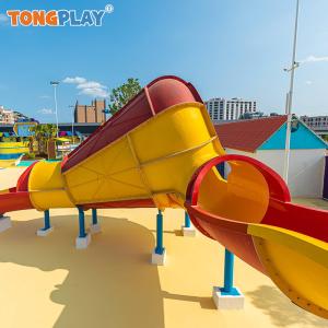Buy cheap High Capacity Fiberglass Water Slide for Outdoor Entertainment with 480 Players per Hour and 12/14.5m Height from wholesalers
