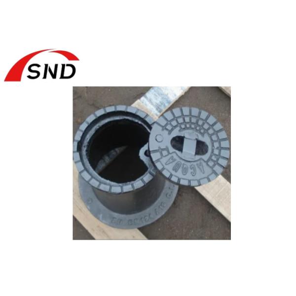 Quality Ductile Iron Round Water Meter Box with ISO9001:2015 Certification for A15 and B125 Load Ratings for sale