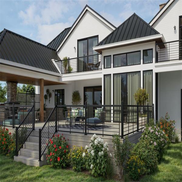 Aluminum Slat Fence Panel XY-PF043 for Stair Railing