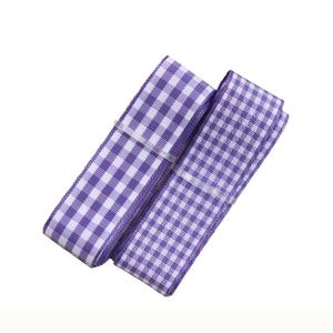 Polyester Plaid Lattice Ribbon For Bow Making And Gift Packing
