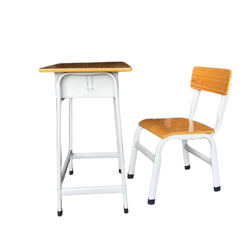 Buy cheap Wood Grain Student Desk And Chair Customized Classroom Table And Chairs Set from wholesalers