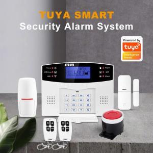Buy cheap TUYA WIFI GSM /SMS Home Security Alarm System wiht Door Sensor/PIR Detector/Srien and Controller from wholesalers