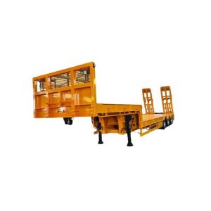 Buy cheap 1310mm Wheel Base Three-Axle Semi-Trailer for Construction Machinery Transportation from wholesalers