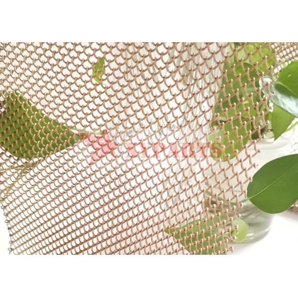 Buy cheap Decorative Drapery Fabric Metal Mesh Curtains from wholesalers