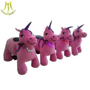 Hansel hot-selling kids plush riding animals plush riding motorized animals