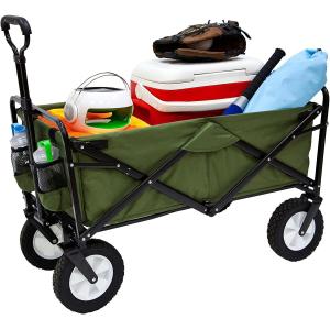 Buy cheap Green Four-wheel Steel Custom Logo Outbiard Cart Folding Trolley with High Durability from wholesalers
