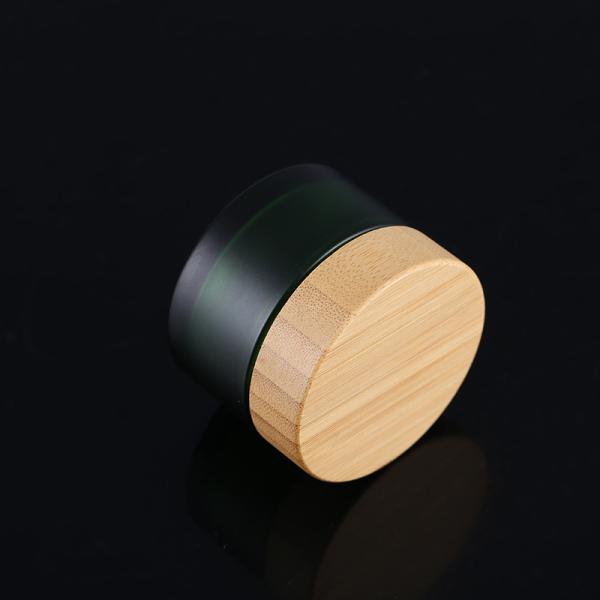 Customized Colors Skin Care Glass Bottle Jar Packaging Bamboo Products 5g15g 20g 30g 50ml 100ml 150ml 200ml 4oz 8oz