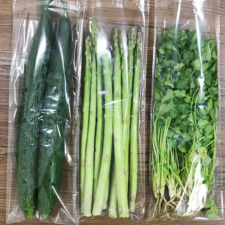 China Customized Anti-Fog BOPP Transparent Plastic Microporous Packaging Bags For Fruits And Vegetables on sale