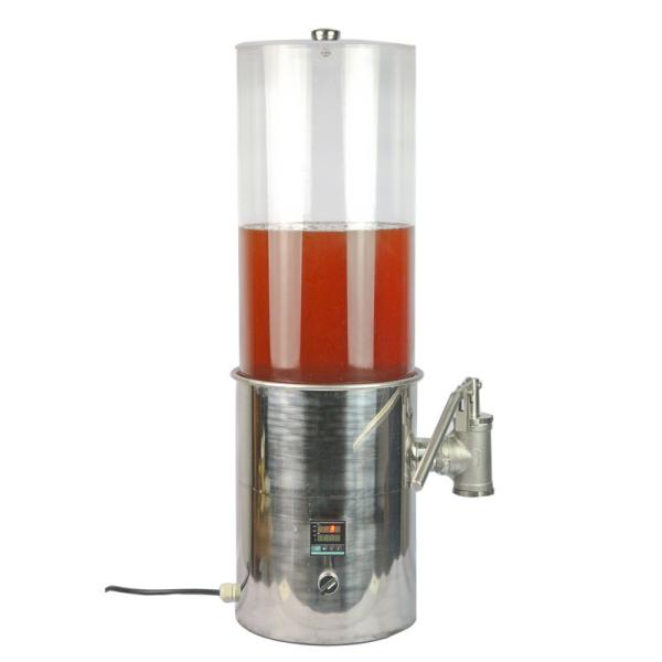 Quality Transparent Heated Honey Settler 29L Stainless Steel Honey Tank With Heater for sale
