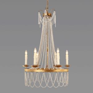 Buy cheap Rustic iron chandelier light fixtures Gold Color (WH-CI-25) from wholesalers