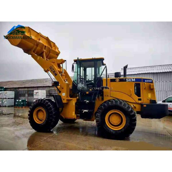 Quality Heavy Duty SEM655D 5 Tons Payloader With WEICHAI Mechanical Engine for sale
