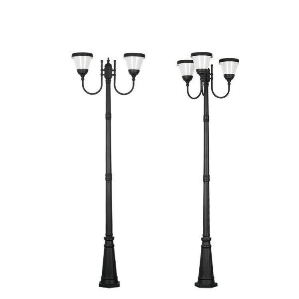 Quality Mono Solar Panel Outdoor Garden Solar Light Integrated Cone For Walkway Driveway for sale