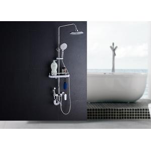 China Triple Function Bath Shower Set Rainfall And Adjustable Handheld Head ROVATE on sale
