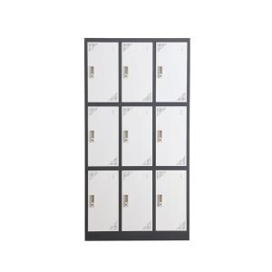 Buy cheap Office 9 Doors Hygienic Metal Lockers With Handle Lock Knock Down Structure from wholesalers