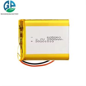 Buy cheap KC Rechargeable 3.7v Lithium Polymer Battery Li Ion Lipo Battery 2500mah 605060 from wholesalers