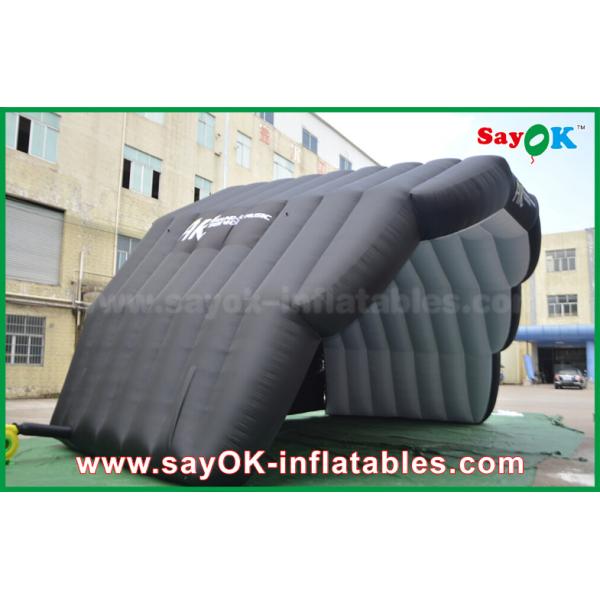 Buy cheap Go Outdoors Inflatable Tent 8m PVC Coat Inflatable Air Tent Stage Cover Dome Tent For Show Black Color from wholesalers