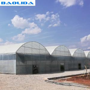 Buy cheap Dome Roof Structure Strong Plastic Greenhouse With Inside Shading System from wholesalers